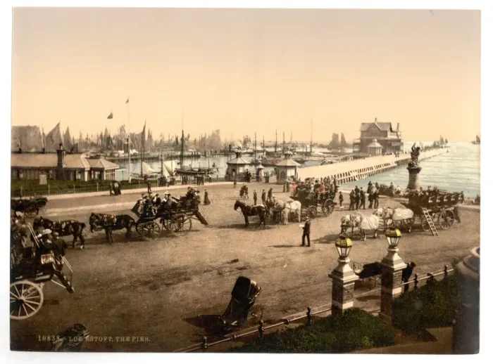 Gerahmter Druck : Der Pier in Lowestoft, England Gerahmter Druck : Der Pier in Lowestoft, England