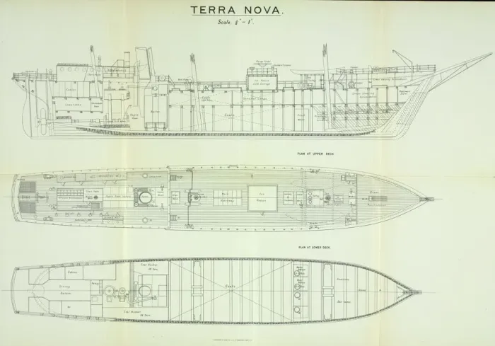 Gerahmter Druck : Pläne der Terra-Nova-Schiffes Gerahmter Druck : Pläne der Terra-Nova-Schiffes