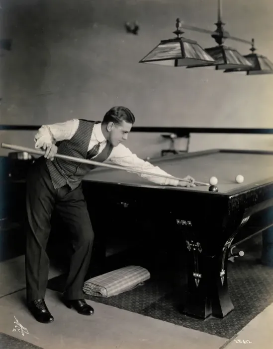 Gerahmter Druck : Spielten Billard Gerahmter Druck : Spielten Billard