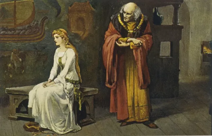 Gerahmter Druck : Hamlet Akt 1 Gerahmter Druck : Hamlet Akt 1