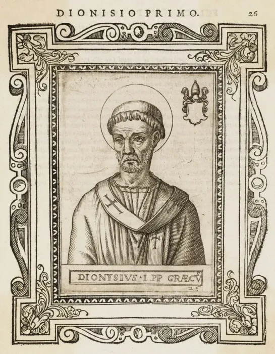 Gerahmter Druck : Papst Dionysios Gerahmter Druck : Papst Dionysios