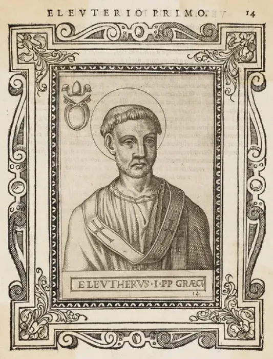 Gerahmter Druck : Papst Euthyrus Gerahmter Druck : Papst Euthyrus