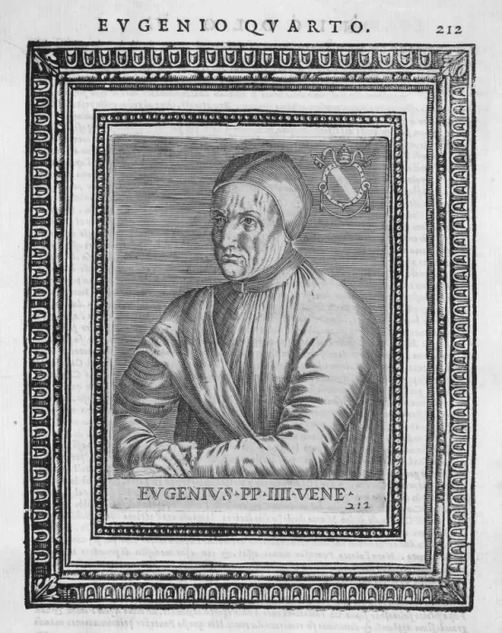Gerahmter Druck : Papst Eugen IV Gerahmter Druck : Papst Eugen IV