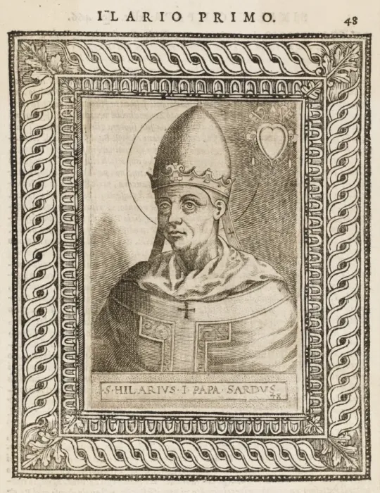 Gerahmter Druck : Hilarius Papst Gerahmter Druck : Hilarius Papst
