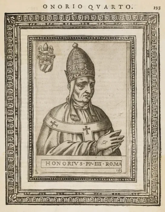 Gerahmter Druck : Papst Honorius IV Gerahmter Druck : Papst Honorius IV