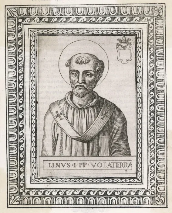 Gerahmter Druck : Papst Linus Gerahmter Druck : Papst Linus
