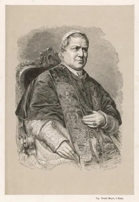 Gerahmter Druck : Papst Pius IX Gerahmter Druck : Papst Pius IX