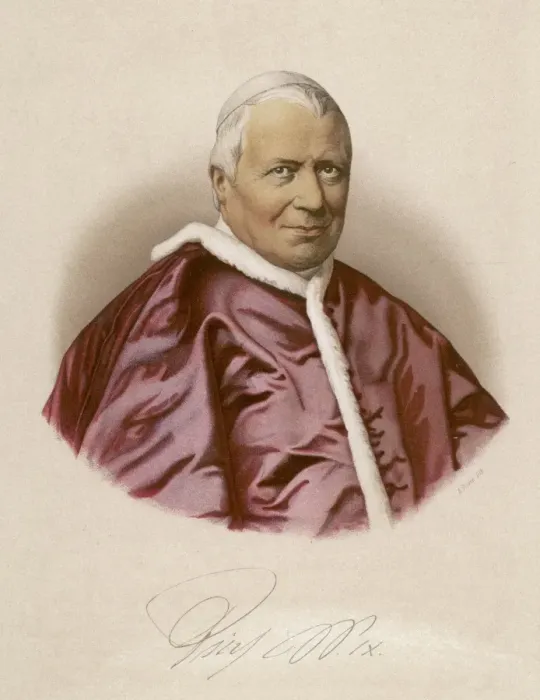 Gerahmter Druck : Papst Pius IX Gerahmter Druck : Papst Pius IX