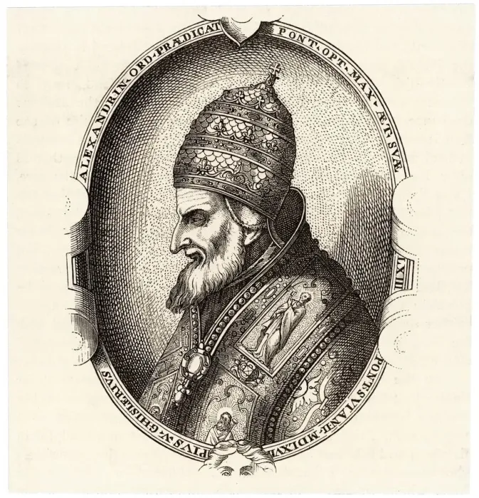 Gerahmter Druck : Papst Pius V Gerahmter Druck : Papst Pius V