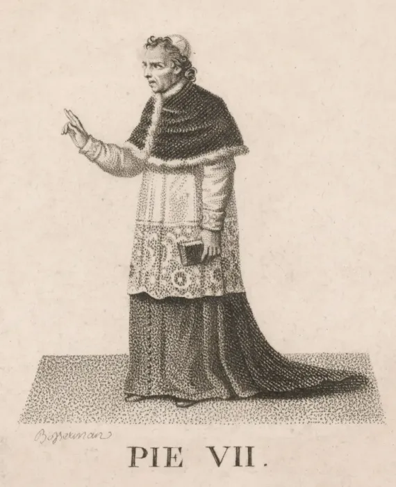 Gerahmter Druck : Papst Pius VII Gerahmter Druck : Papst Pius VII