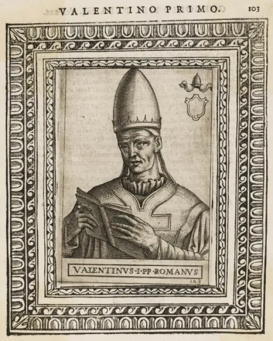 Gerahmter Druck : Papst Valentinus Gerahmter Druck : Papst Valentinus