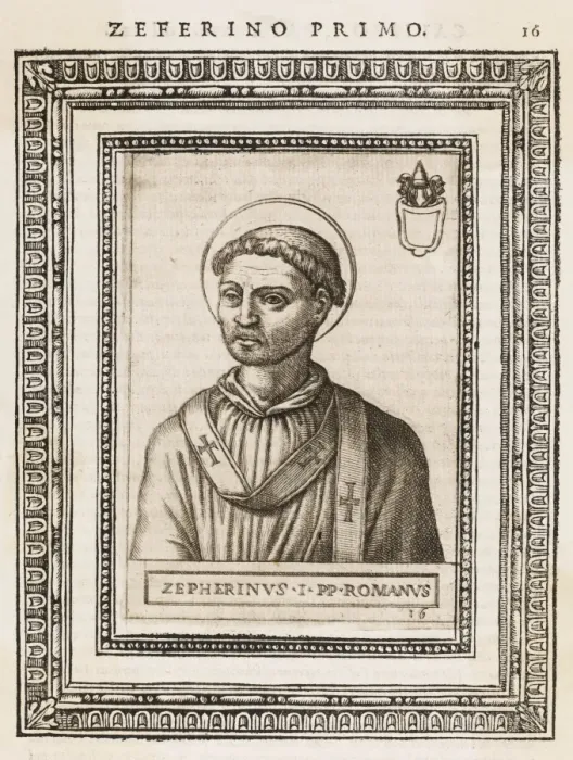 Gerahmter Druck : Papst Zephyrinus Gerahmter Druck : Papst Zephyrinus