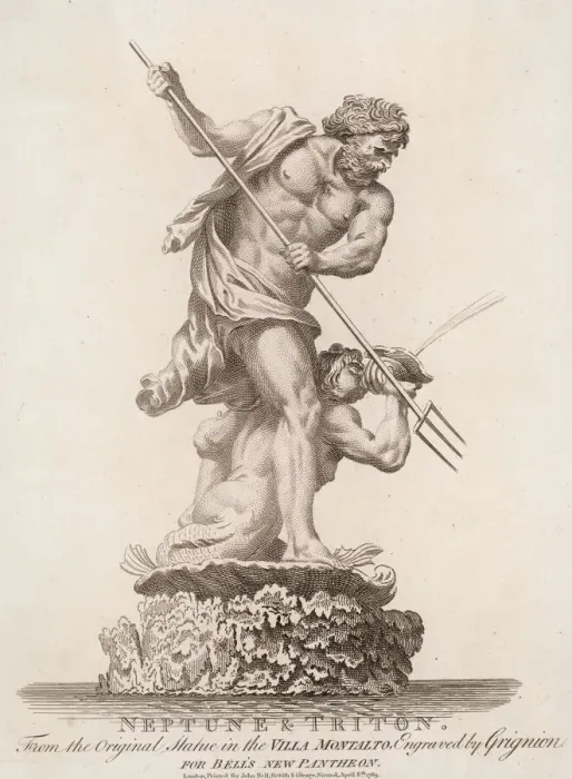 Gerahmter Druck : Poseidon / Neptun Gerahmter Druck : Poseidon / Neptun