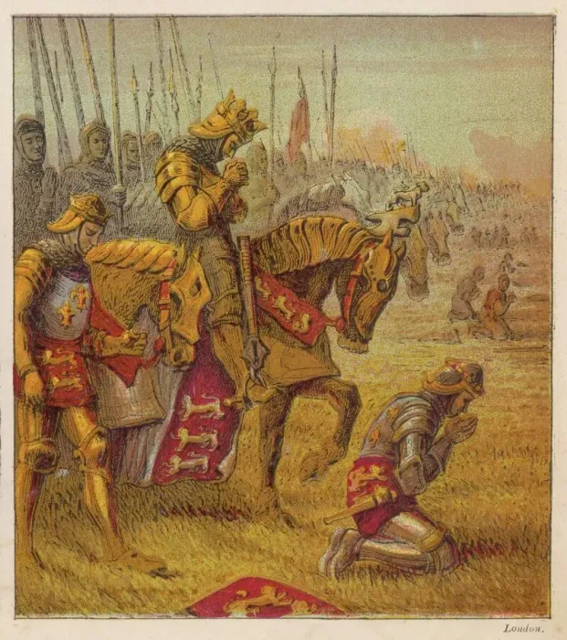 Gerahmter Druck : Gebet vor Agincourt Gerahmter Druck : Gebet vor Agincourt