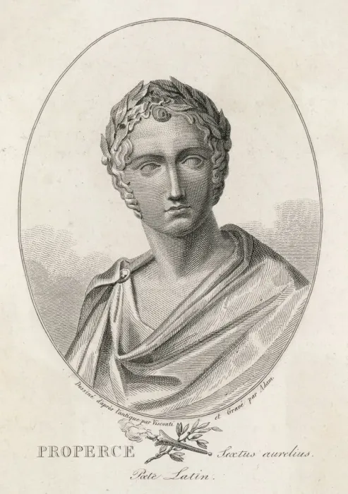 Gerahmter Druck : Propertius von Visconti Gerahmter Druck : Propertius von Visconti