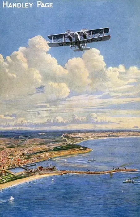 Gerahmter Druck : Prototyp-Handley Page W 8 , G - EAPJ Gerahmter Druck : Prototyp-Handley Page W 8 , G - EAPJ