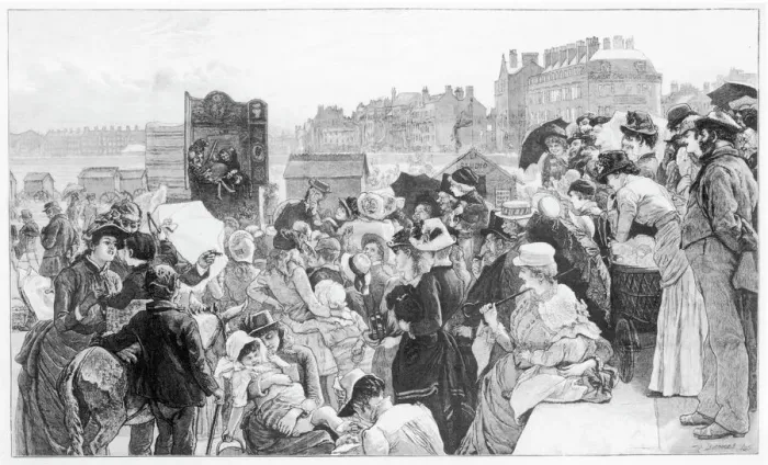 Gerahmter Druck : PUNCH und Judas  /  1885