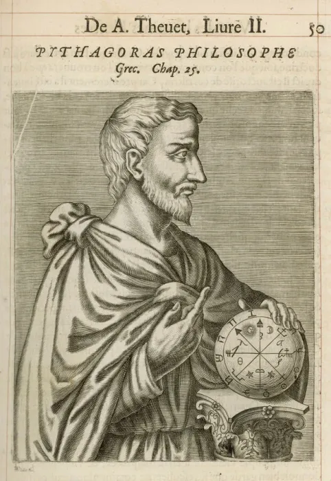Gerahmter Druck : Pythagoras von Thebes Gerahmter Druck : Pythagoras von Thebes