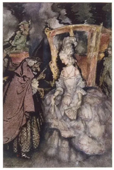 Gerahmter Druck : Cinderella aus Rackham Gerahmter Druck : Cinderella aus Rackham