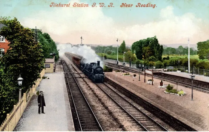 Gerahmter Druck : Bahnhofstation,Tilehurst,Berksirke Gerahmter Druck : Bahnhofstation,Tilehurst,Berksirke