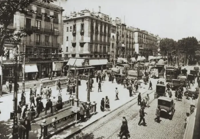 Gerahmter Druck : Ramblas, Barcelona Gerahmter Druck : Ramblas, Barcelona