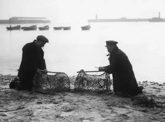Gerahmter Druck : Fischer von Ramsgate