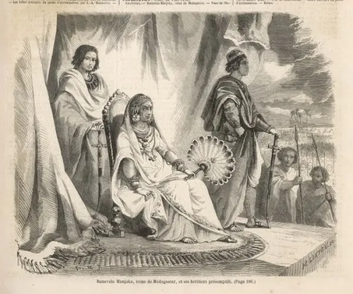 Gerahmter Druck : Ranavalona I / Madagaskar Gerahmter Druck : Ranavalona I / Madagaskar
