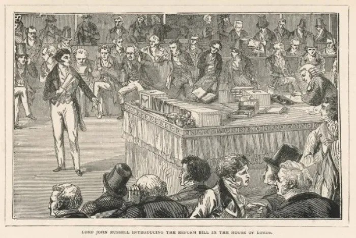 Gerahmter Druck : Reformgesetz / 1832 Gerahmter Druck : Reformgesetz / 1832
