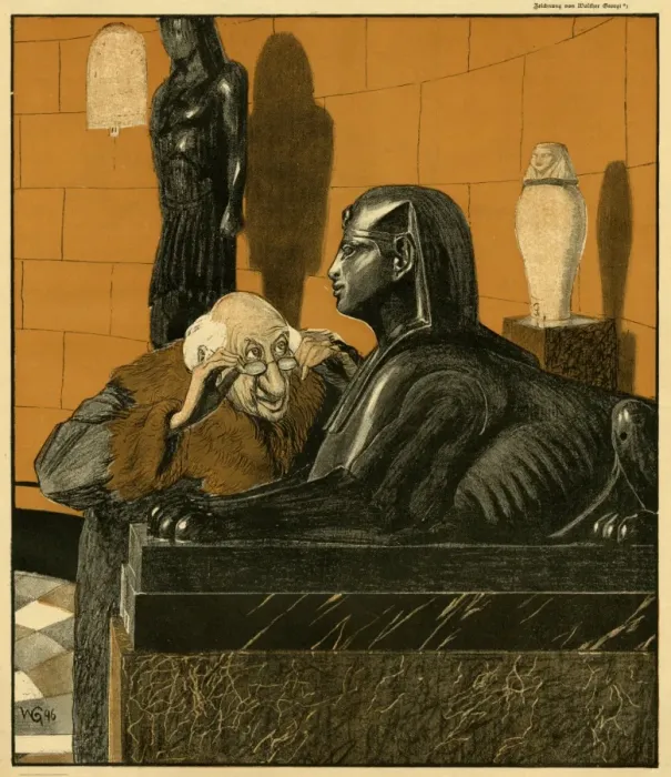 Gerahmter Druck : Rätsel der Sphinx Gerahmter Druck : Rätsel der Sphinx