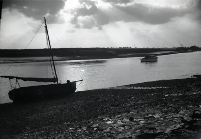 Gerahmter Druck : Der Fluss Crouch, Kent