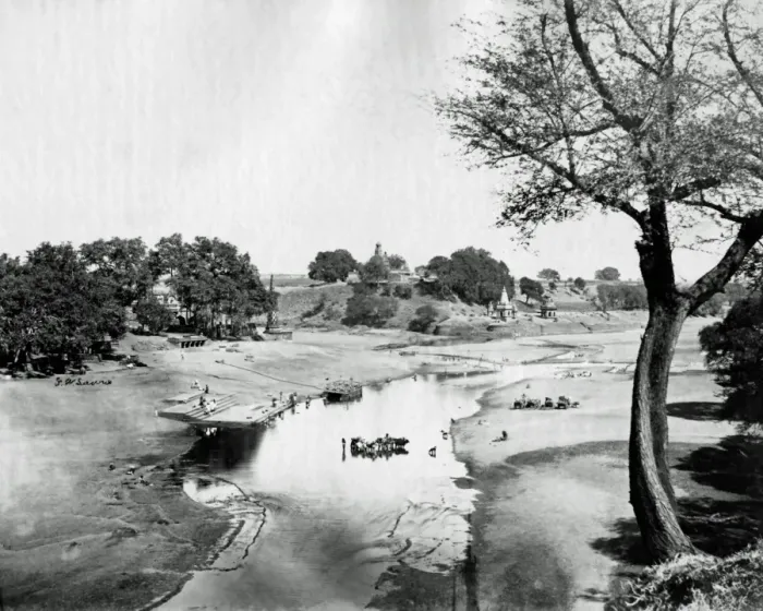 Gerahmter Druck : Flusslandschaft Indien Gerahmter Druck : Flusslandschaft Indien