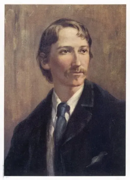 Gerahmter Druck : Robert Louis Stevenson, junger Mann Gerahmter Druck : Robert Louis Stevenson, junger Mann