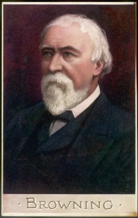 Gerahmter Druck : Robert Browning und Quinnell