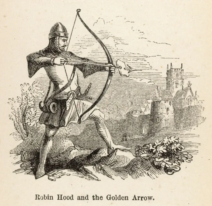Gerahmter Druck : Robin und Goldener Pfeil Gerahmter Druck : Robin und Goldener Pfeil
