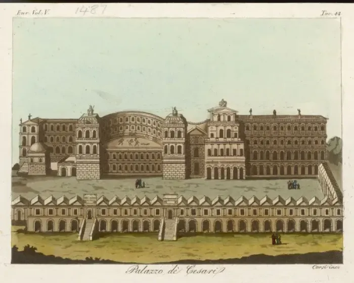 Gerahmter Druck : Rom - Kaiserspalast