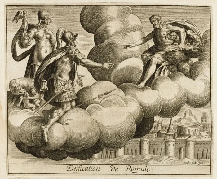 Gerahmter Druck : Der Römulus wird zum Gott Gerahmter Druck : Der Römulus wird zum Gott