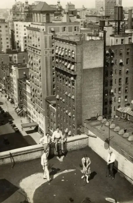 Gerahmter Druck : Rooftop Golf
