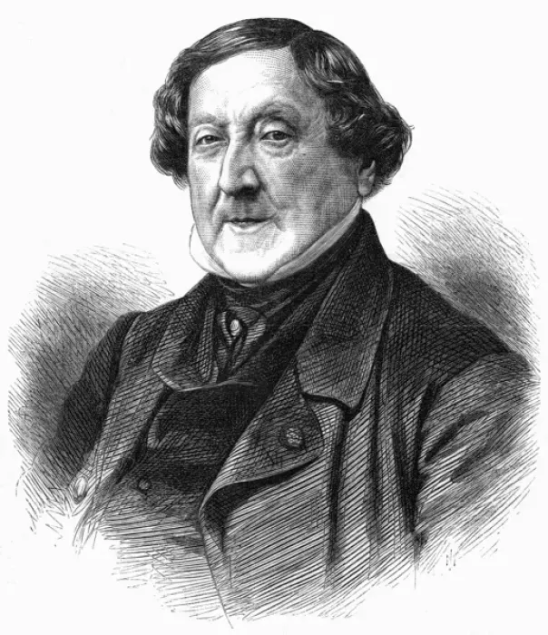 Gerahmter Druck : ROSSINI 1868 Gerahmter Druck : ROSSINI 1868