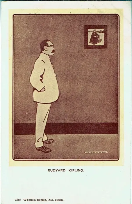 Gerahmter Druck : Rudyard Kipling von Will Owen Gerahmter Druck : Rudyard Kipling von Will Owen