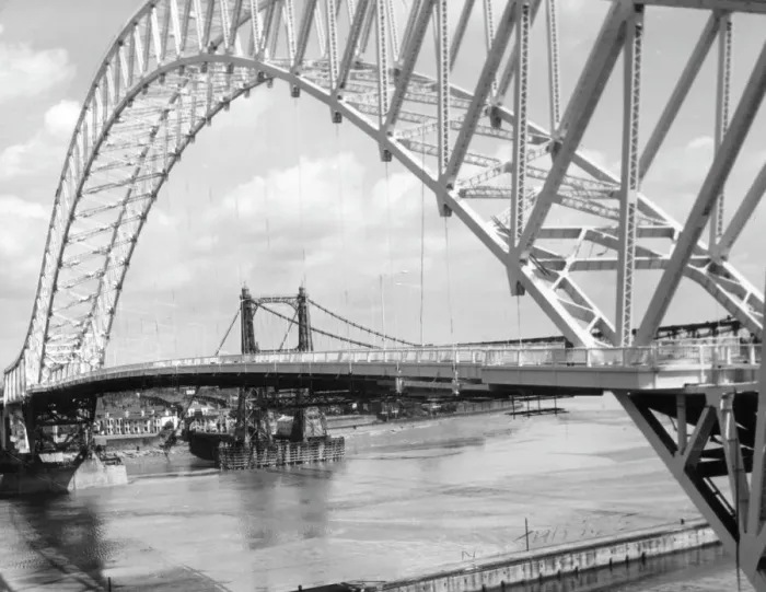 Gerahmter Druck : Brücke Runcorn-Widnes Gerahmter Druck : Brücke Runcorn-Widnes