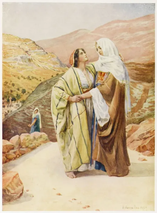 Gerahmter Druck : Ruth und Naomis Gerahmter Druck : Ruth und Naomis