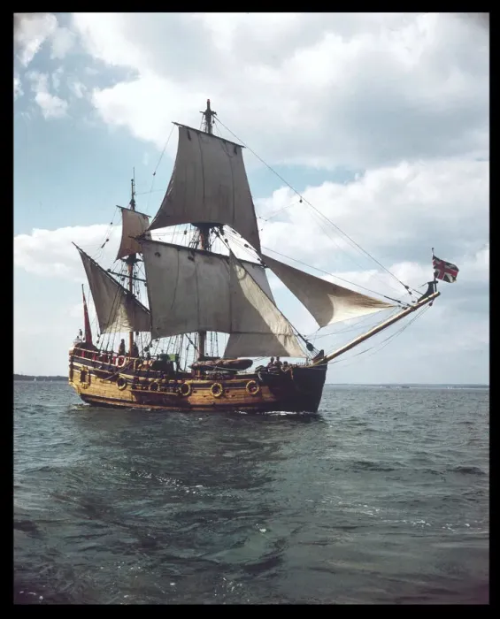 Gerahmter Druck : Segelschiff / Nonsuch Gerahmter Druck : Segelschiff / Nonsuch