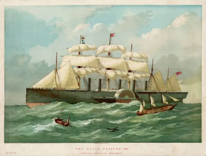 Gerahmter Druck : Großer Osten 1857 Gerahmter Druck : Großer Osten 1857