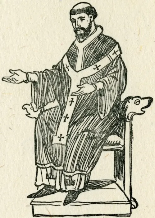 Gerahmter Druck : Heiliger Augustinus Gerahmter Druck : Heiliger Augustinus