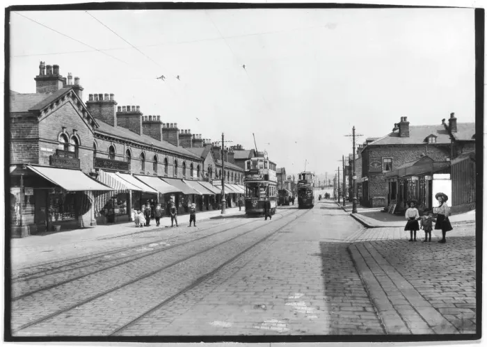 Gerahmter Druck : Saltaire, 1909 Gerahmter Druck : Saltaire, 1909