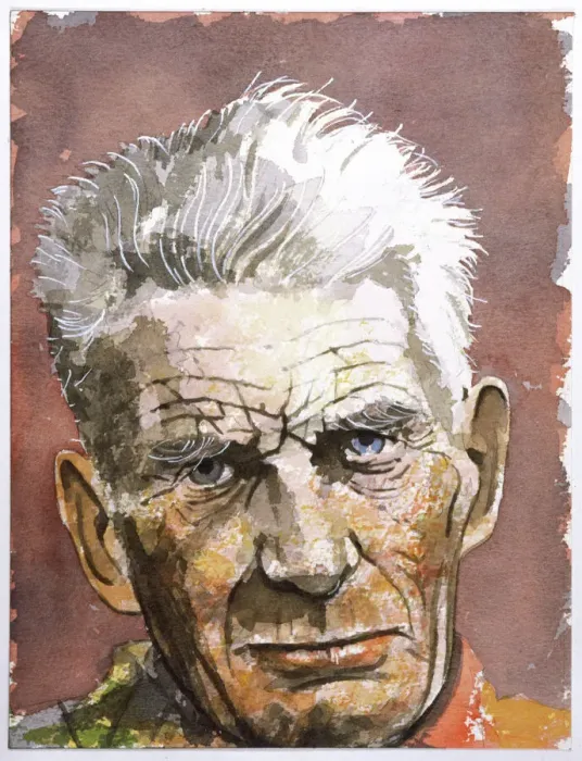 Gerahmter Druck : Samuel Becketts