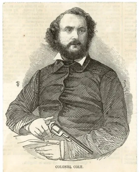 Gerahmter Druck : Samuel Colt und Il'n Gerahmter Druck : Samuel Colt und Il'n