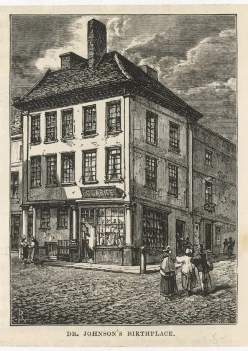 Gerahmter Druck : Samuel Johnson / Lichfeld Gerahmter Druck : Samuel Johnson / Lichfeld