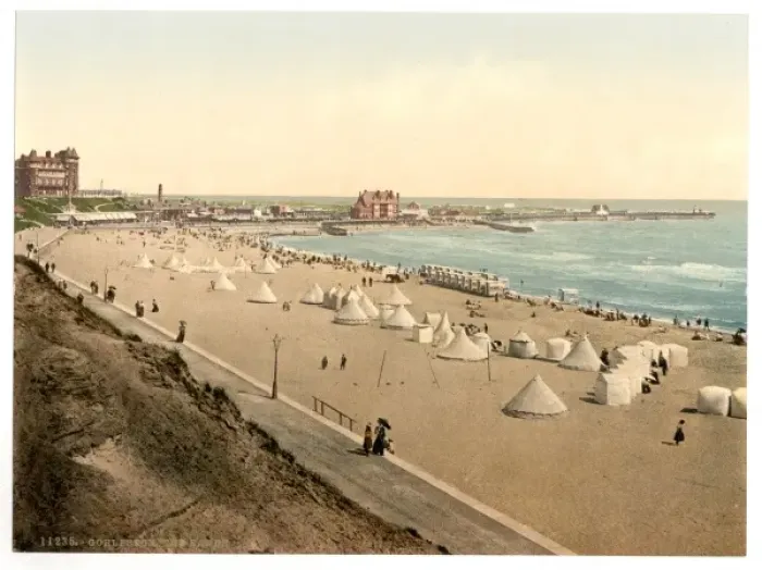 Gerahmter Druck : Die Sande, Gorleston, England Gerahmter Druck : Die Sande, Gorleston, England