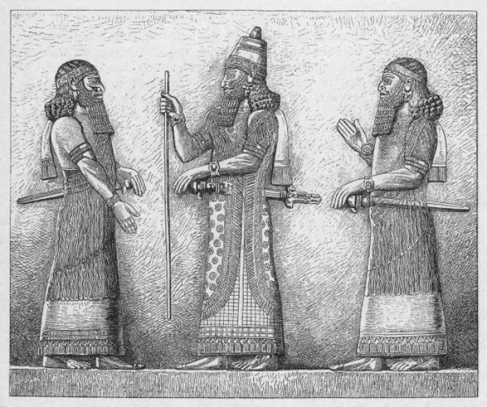 Gerahmter Druck : Sargon der Assyrer Gerahmter Druck : Sargon der Assyrer